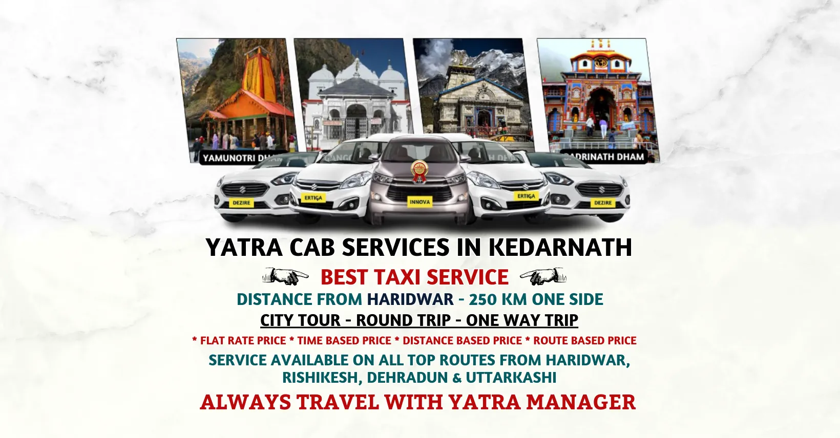 Yatra Cab Services in Kedarnath The Best Taxi Services by Yatra Manager